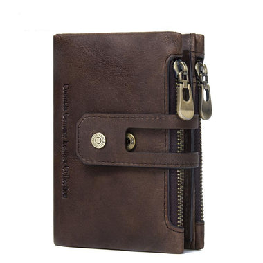 Genuine Leather Short Men's Purse