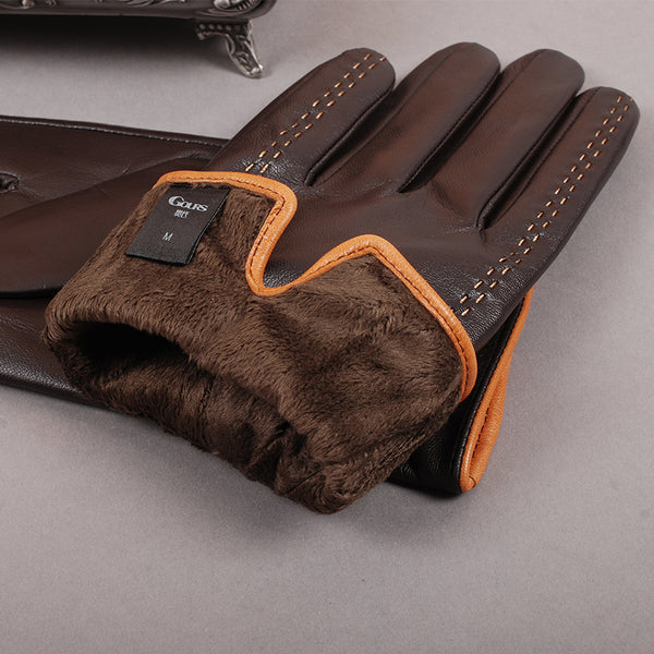 Genuine Leather Winter Gloves