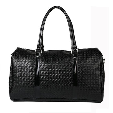 Knitting Pattern Leather Travel Bag