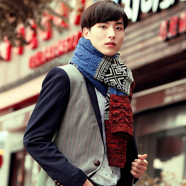 Warm Wool Scarf for Men