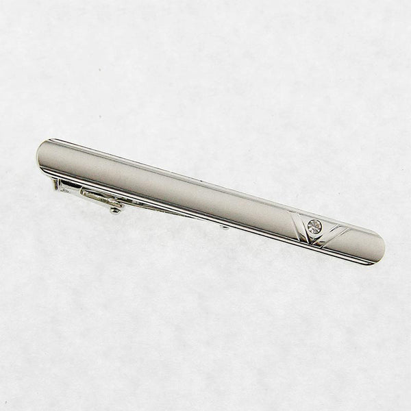 Silver Tone Tie Clip