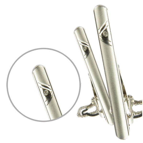 Silver Tone Tie Clip