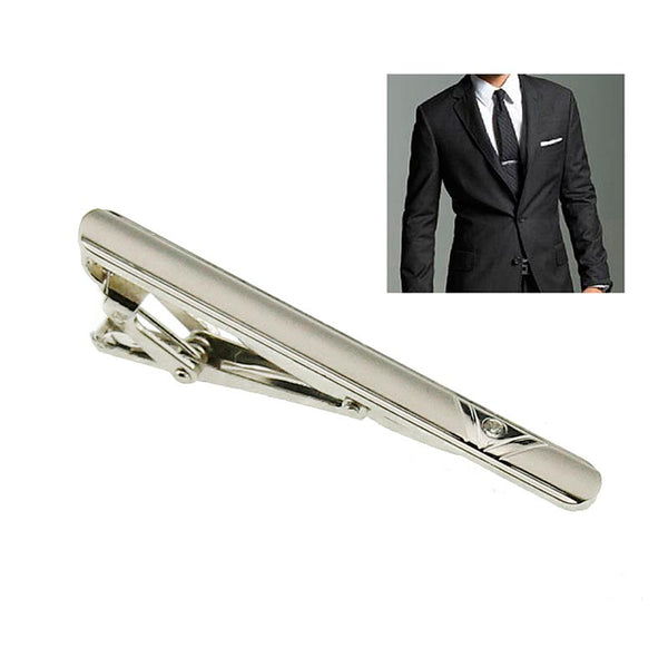 Silver Tone Tie Clip